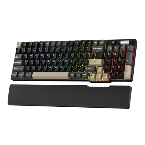 RK ROYAL KLUDGE RK96 RGB Limited Ed, 90% 96 Keys Wireless 3-Mode BT5.0/2.4G/USB-C Hot Swappable Mechanical Keyboard w/Wrist Rest, Volume Control, Software, Massive Battery, RK Viridian Switch