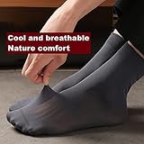 svlftecon 20 Pack Unisex Silk Sheer Crew Socks Ultra Thin Breathable Dress Socks Soft Athletic Socks for Men Women