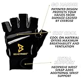 Men's Beastmode Half Finger Fitness Gloves (Medium)