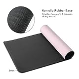 Pink Kawaii Girly Gaming Mouse Pad, Cute Long Extended XXL Desk Mat, Extra Large Mousepad Girl Keyboard Pads for Work Game Office Home, 35.4'' X 15.7''