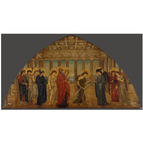 Poster Print Rolled - Edward Burne-Jones - Cupid and Psyche - 30x40 Inch Wall Decor Poster Art Print