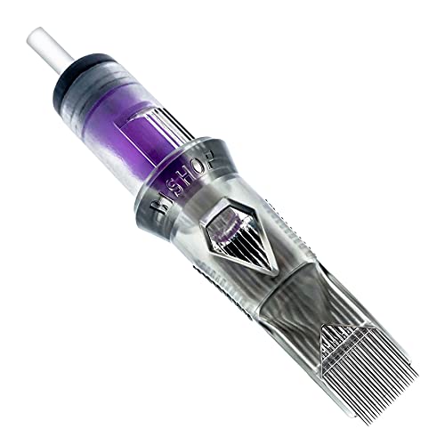 Ink Spot Bishop Tattoo Needle Cartridge DA Vinci V2 Magnum Needles Cartridges (Regular (12), 23M1 Medium Taper)