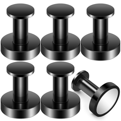 TOP MAGNETS Heavy Duty 150Lb Magnet Hooks - Black, Strong, 6Pcs - Ideal for Cruise, Garage, Hanging, Grill