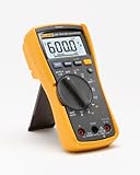 Fluke 117 Digital Multimeter, Non-Contact AC Voltage Detection, Measures Resistance/Continuity/Frequency/Capacitance/Min Max Average, Automatic AC/DC Voltage Selection, Low Impedance Mode