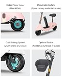 OKAI | Ceetle Pro | Electric Scooter with Seat | Up to 35 Miles Range | 15.5MPH | Stylish Moped Scooter | 10 inch Vacuum Tires | Black | UL 2272 Certified