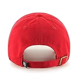 MLB New York Yankees Men's '47 Brand Clean Up Cap, Red, One-Size