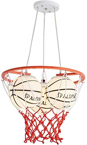 ASDNN Ceiling Light, Children's Room Basketball LED Chandelier with Boy Creative Cartoon Bedroom Chandelier Kindergarten Study Theme for Dining Room Hallway Bedroom