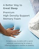 ViscoSoft 3 Inch Memory Foam Mattress Topper Twin XL - Select High Density Ventilated Extra Long Mattress Pad - Premium Removable Rayon Cover