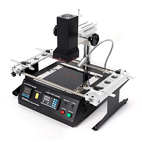 Infrared BGA Rework Station,110V 1250W IR6500 Hot Air Infrared Welding Machine,Soldering system Infrared reballing machine, SMD Soldering Reballing Welder Reflow Station Welder