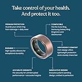 OSleeve | Smart Ring Protector | Compatible with OuraRing (Gen 3+4) /Ultrahuman/SamsungGalaxy | Durable Silicone Cover for Active Lifestyle and Gym | Premium Protection and Comfort | Luxe Clear | Medium