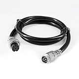 Generic Aviation Plug GX16 Connector 2/3/4/5/6/7/8/9/10/12 Pin Socket with Wire 1M (8 Pin Female-Male)