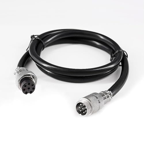 Generic Aviation Plug GX16 Connector 2/3/4/5/6/7/8/9/10/12 Pin Socket with Wire 1M (8 Pin Female-Male)