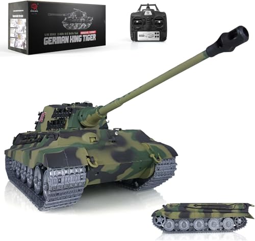Henglong Pro Edition 1/16 Tk7.0 King Tiger 2 Rc Tank Metal Tracks Wheels Motor Barrel Retractable Bb Airsoft 360 Turret BB Airsoft That Shooting BB Bullets