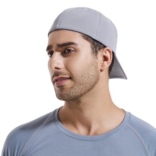 KCZAKA 6 Panel Stretch Full Closed Baseball Caps Men's Blank Fitted Cap Curved Brim Elastic Closed Back Hat Q2426