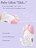 Giftty Baby Teething Mitten, Self-Soothing Teether Glove, Pain Relief Silicone Mitt, Double Breathable, Stay on Baby's Hand, Unisex for Babies 3-12 Months(2 Pink Mittens)