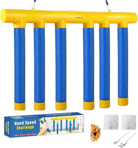 Drop The Stick Game, Catch All Drop Sticks Game, Hand Challenge Game, Upgrade Reflex Challenge Game, Hand Eye Coordination Reaction Training Toy, Adjustable Speed Catching Game