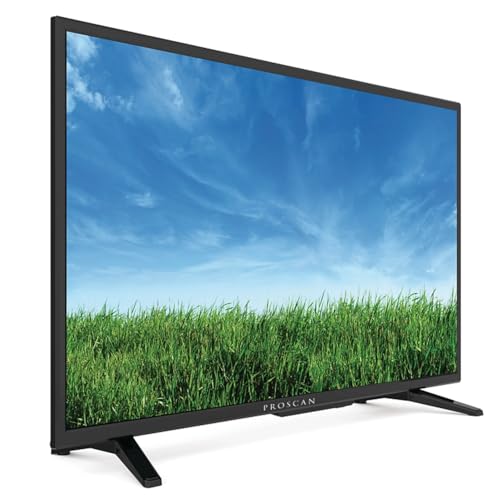 PROSCAN ELITE - 32 Inch 720P TV with Built In DVD Player, HD LED Flat Screen TV with 3x HDMI Ports, Compatible with Roku, Fire Stick, & More, Portable Small TV Ideal for RV, Dorm, or Kitchen