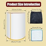 5 Pack 5 Gallon Full Mesh Storage Bags, 5 Colors Fine Nylon Mesh, Top Opening Reusable Filter Bags for Hydroponics, Gardening, Fits 5 Gallon Bucket (25 to 220 Micron) Five Mesh Sizes Micron