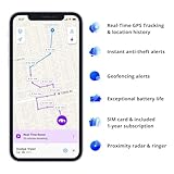 Invoxia GPS PRO Tracker - Real-time Location - 1-Year Subscription Included - for Cars, Motorcycles, Bicycles, Children - Motion and Tilt Alerts - 4G LTE-M Network - Up to 3 Months Battery Life