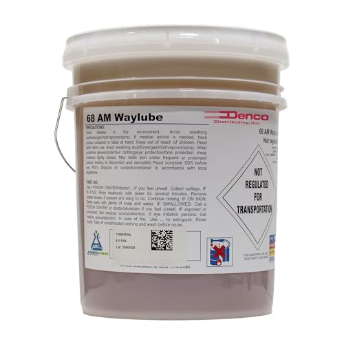 Denco AM Waylube 68 Industrial Machine Tool Way Oil, Heavy Load Protection, Anti-Stick-Slip Formula - 5-Gallon Pail