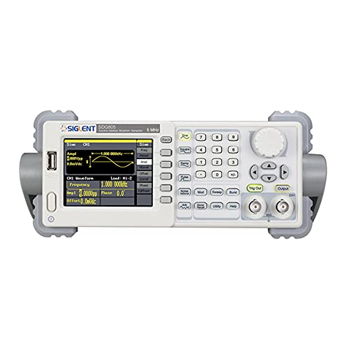 Siglent Technologies SDG810 Siglent Single Channel 10 mhz Bandwidth Signal Generator, Function Generator, Arbitrary Waveform Generator, 125 MSa/s Sampling Rate, Light Gray