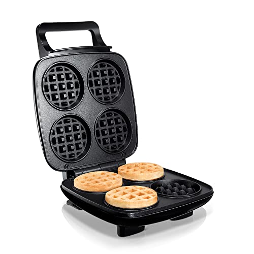 mywaffle Classic Waffle & Chaffle Maker - For Breakfast, Churro, Keto, Belgian and Dessert Waffles - Non-Stick Surface, Extra Deep Plates and Easy to Clean, Perfect for Individuals and Families