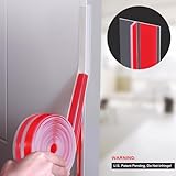 T-Shaped Clear Silicone Seal Strip for Door & Windows Gaps,Weather Stripping Door Seal Strip，19.7Ft Door Draft Stopper for Side of Door