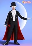 Sailor Moon Tuxedo Mask Costume for Men X-Small Black