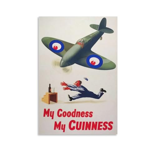 Beer Poster My Goodness Guinness Vintage Poster Canvas Wall Art Painting Poster Room Aesthetics AndCanvas Painting Wall Art Poster for Bedroom Living Room Decor 24x36inch(60x90cm) Unframe-style