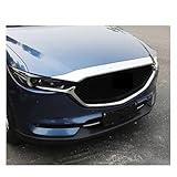 ABS Chrome Front Engine Machine Grille Upper Hood Cover Trim Car Styling Compatible for Mazda CX-5 CX5 2017 2018 2019 2020 2021(B)