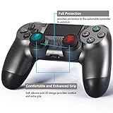 Playrealm Soft Rubber Silicone Printing Thumb Grip Cover x 4 for PS5, PS4, Xbox Series X/S, Xbox One, Switch PRO Controller(Unspeakable Pack)