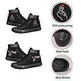 KPOP Merch Gifts for Teen Girls Sneakers Canvas Heart Hand Symbol Unisex Shoes High Top Sneakers for Womens and Mens