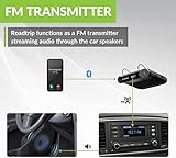 Avantree Roadtrip - Bluetooth Speaker & Wireless FM Transmitter Kit 2-in-1 for Cars with Hands-Free 6W Speakerphones, Built-in Mic, and Multipoint Cell Phone Connections