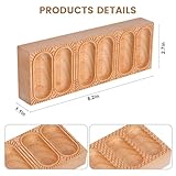 Wood Pasta Ravioli Board 2 in 1 Wooden Doppio Ravioli Mold Maker Stuffed Pappardelle Maker Reversible Ravioletti Moulds Press Wood Pasta Raviolini Maker Handmade Italian Fresh Pasta Making Board Tray