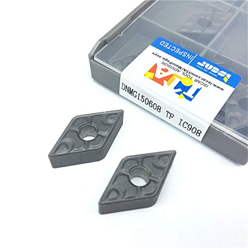 FINCOS 20pcs DNMG150608 TF IC908 External Turning Tool DNMG 150608 carbide inserts for cnc Lathe Cutter Tool Turning Insert Cutting