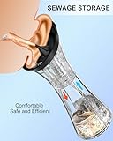 Electric Ear Wax Removal System, Water Powered Ear Cleaning Tool with Irrigation Flusher, 6 Tips, 4 Pressure Settings - Safe & Effective for Ear Wax Buildup Flushing and Cleaning