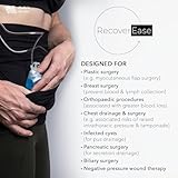 RecoverEase - Mastectomy Drain Pouch for Breast Cancer Treatment & Recovery Supplies - Essential Post Surgery Must Haves & Recovery Gift - Comfortable Drain Holder Belt (Regular 10-18)