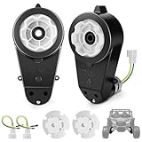 2PCS 24 Volt RS555 35000 RPM High-Speed Motor Gearbox for Power Wheels Motor Upgrade, Pair of 24V Replacement Parts for Ride On Toys, High Torque Motor for Kid's Electric Vehicle Replace Parts