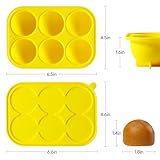 2Pcs 6 Cavities Dog Treat Molds with Lid Compatible with Woof Pupsicle and Power Chewer Pupsicle, Silicone Molds for Dog Frozen Treats, Reusable Tray for Making Refill Treats for The Pupsicle Toy