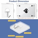 Adhesive Hooks for Hanging Heavy Duty Wall Hooks Self Adhesive Towel Coat Hooks Waterproof Transparent Hooks for Bathroom Shower Kitchen Keys Door Outdoor Home Improvement Utility Hook 12 Pack