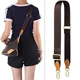 YAZHIMI Purse Strap Adjustable Soft Crossbody Strap for Pochette Accessories Replacement Strap, Wide Canvas Strap for Designer Purse