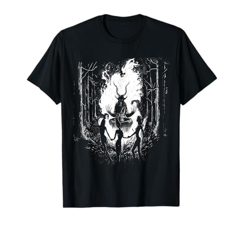 Horror Baphomet Blackcraft Satan Goat Scary Halloween Season T-Shirt