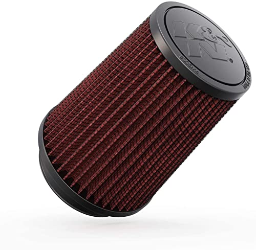 K&N High-Flow Original Lifetime Universal Clamp-On Air Filter: High Performance, Premium, Washable: Flange Diameter: 3 In, Filter Height: 5.75 In, Flange Length: 0.75 In, Shape: Round Tapered, RU-5111