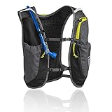 CamelBak Circuit Run Vest with 50oz Hydration Bladder, Graphite/Sulphur Spring