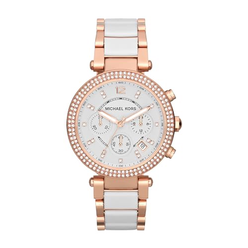 Michael Kors Parker Chronograph Rose Gold-Tone Stainless Steel Women's Watch (Model: MK5774)