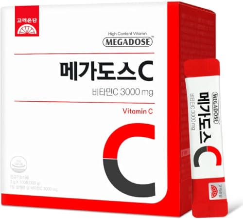 Sookwang Korea MEGADOSE Vitamin C Powder 3000mg | Powder Type | 100s | High Content Vitamin 3g*100 Sticks (Total 300g)