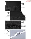 AUSELILY Women's Short Sleeve Loose Plain Casual Long Maxi Dresses for Women 2025 Black XL