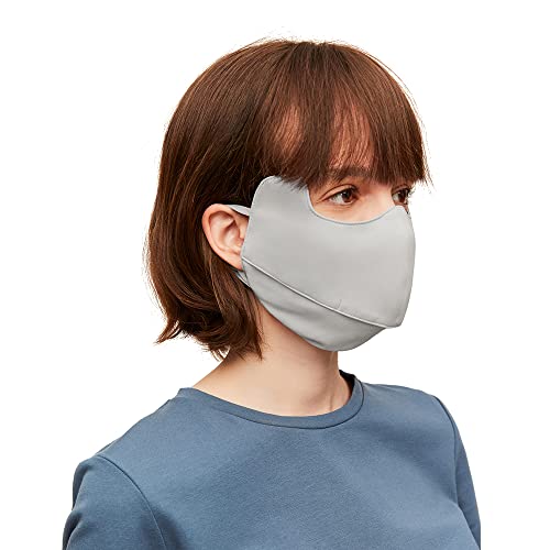 OHGOLF Sun Protection Face Cover UPF 50+ Anti-UV Women Mask Protection Breathable Face Covering SLN3M308D Light Grey