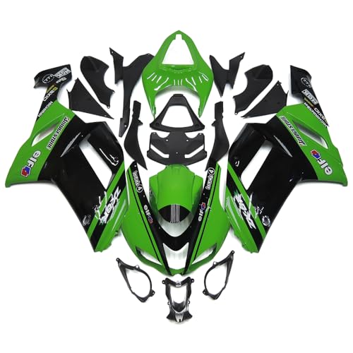 Fairing Kit Fit For Kawasaki ZX6R 2007 2008 ABS Plastic Fairings Injection Bodywork Full Body Kit-Green Black