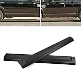 GZYF 1Pair Car Front Door Panel Molding Cladding Trim Strip ABS Black For Land Rover Discovery 3/LR3 2005-2009